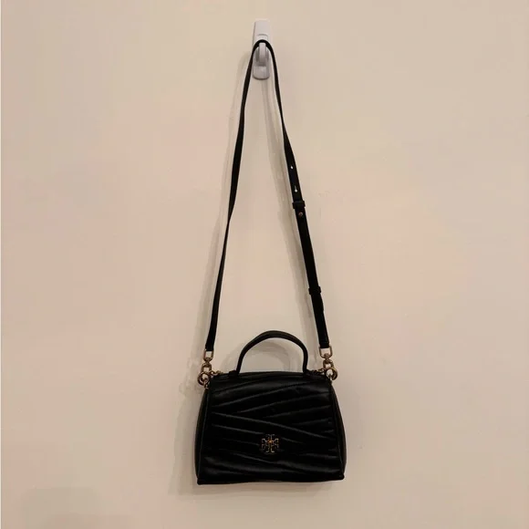 Tory Burch Black Quilted Leather Handbag - Picture 5 of 16